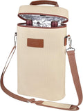 Tirrinia 2 Bottle Wine Gift Tote Carrier by Tirrinia