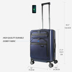KROSER Hardside Expandable Carry On Luggage 22x14x9 Airline Approved - Image 2