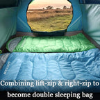 3-4 Season Portable Waterproof Envelope Sleeping Bag - Image 7