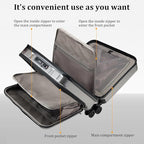 16 Inch Carry On Luggage with 2 Compartments - Image 5