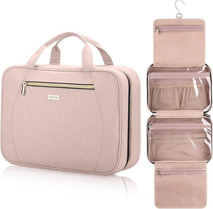 Hanging Toiletry Bag for Women Travel, 2 Sizes Large & Small Waterproof by TBTOTRA