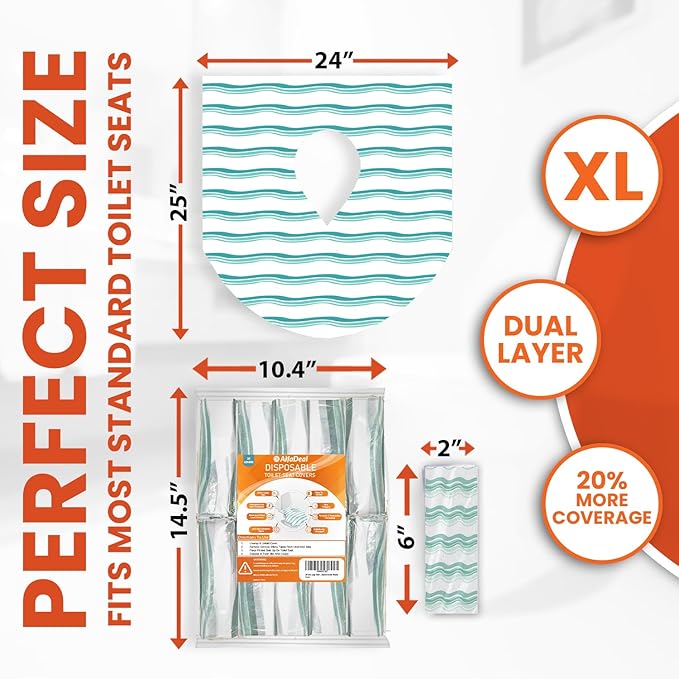 20 Extra Large Toilet Seat Covers Disposable - Image 6