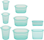 Zip Top Reusable Food Storage Bags | Full Set of 8 | Silicone Meal Prep - Image 2