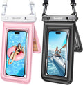 [Floatable 2 Pack Floating Waterproof Phone Pouch Case Up to 8.5", IPX8 by BERSILER