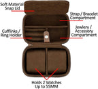 ROTHWELL 2 Watch Travel Case Storage Organizer - Image 2