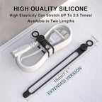 Silicone Cable Straps, Reusable Cable Ties，Travel Cord Organizer，Wire Organizer - Image 2