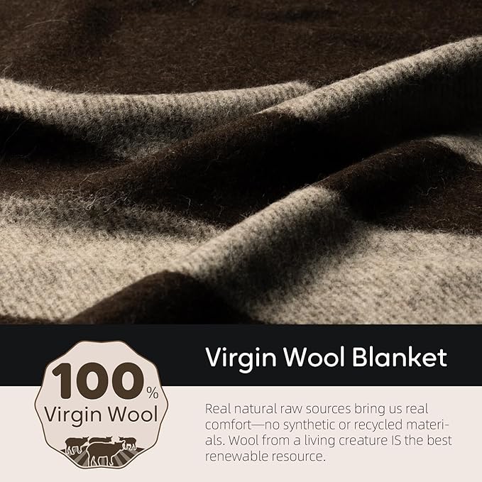 100% Wool Blanket, Military Wool Blanket, Sporting Events, Survival Kits - Image 3