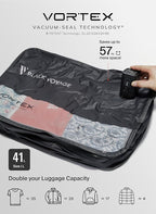 Black Voyage Reusable Vacuum Compression Travel Bag - Image 3