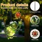 Frog Solar Outdoor Hanging Lantern Creative Small Sculpture Lights Durable - Image 4