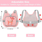 Accmor Toddler Harness Leash + Anti Lost Wrist Link, Cute Deer Kids Harness - Image 2