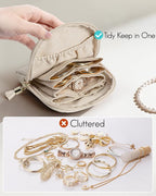Vlando Mini Jewelry Travel Case, Jewelry Pouch Bags - Image 6