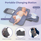 RUVALINO Diaper Bag Backpack, Large Capacity, Waterproof, Dark Gray - Image 8