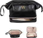 Personalized Graduation Gifts, Initial Large Makeup Bag, Personalized Double by Vogewood
