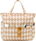 LEDAOU Large Beach Tote Bag Women Waterproof Sandproof Zipper Beach Tote Bag by LEDAOU