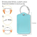 Luggage Tags for Suitcases (Aqua)