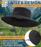 Home Prefer UPF50+ Mens Sun Hat Wide Brim Fishing Hat Foldable Large Brim UV - Image 4