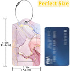 2 Pack Abstract Marble Luggage Tag - Image 2