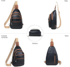 Sling Bag for Women Crossbody Fanny Pack Belt Bag Sling Purse Vegan Leather - Image 5