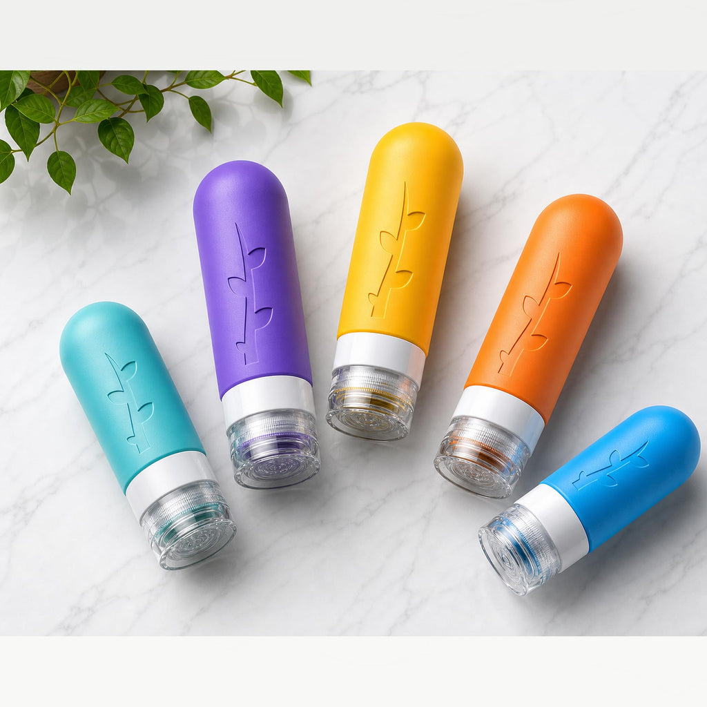 19pack TSA Approved Travel Bottles for Toiletries (Multicolor)