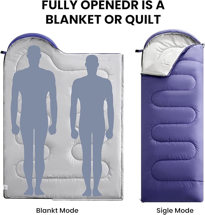 FARLAND Sleeping Bags 30℉ for Adults Teens Kids - Image 3