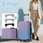 Merax Luggage Set 3 Piece Glossy PC Suitcases - Image 7