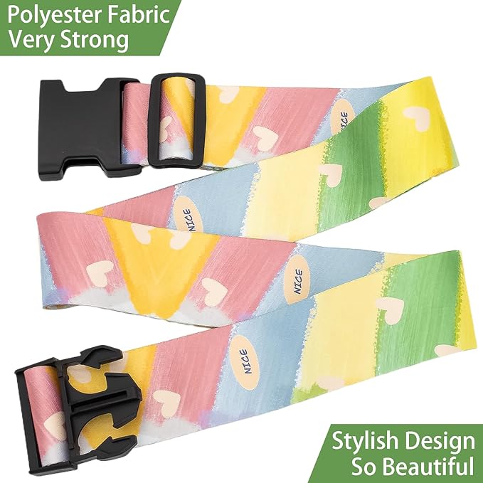 Painting Luggage Straps for Suitcases, Adjustable Luggage Travel Belts to Keep - Image 5