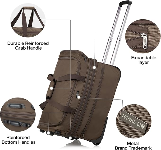 Hanke Large Expandable checked Luggage Suitcases - Image 7