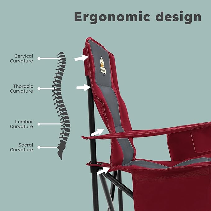 Oversized Folding Camping Chairs - Image 5