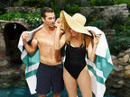 Emerald Microfiber Beach Towel by Laguna Beach Textile Co - Image 2