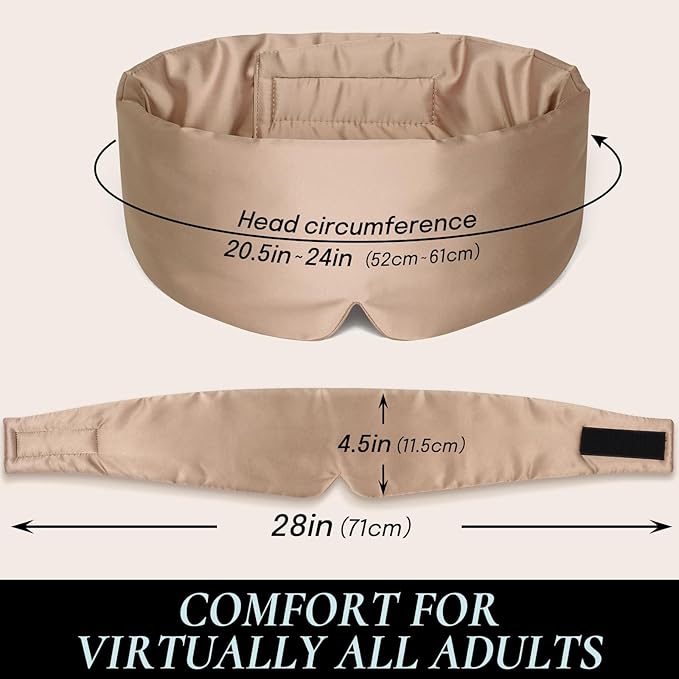 Zenssia Satin Sleep Mask for Women and Men, Lightweight Padded Eye Mask - Image 7