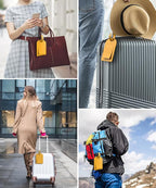 FESAS 3 Pack A-Z Alphabet Luggage Tags - Image 7