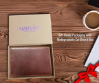 STAR VISTA Albatross Leather Travel Passport Holder, Minimalist Design - Image 8