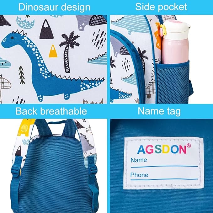 CCJPX Toddler Backpack for Boys Girls, Dinosaur Unicorn Cat Preschool Bookbag - Image 5