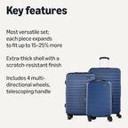 Amazon Basics 3-Piece Set, Hardshell Suitcases - Image 2