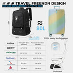 18.4 Inch Large Travel Backpack - Image 3