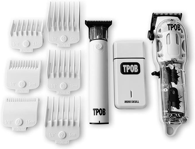 TPOB Slime 2 Professional Hair Clippers Collection (White Pack)