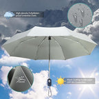Color Glue Coating Sun Umbrella UV Protection Compact Folding Windproof - Image 3