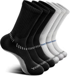 BULLIANT Compression Socks for Men 6Pairs, Athletic Crew Socks Cushioned For by BULLIANT