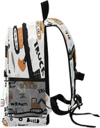 Transport Truck Excavator Toddler Backpack Boys Girls Kids Preschool Bookbag - Image 2