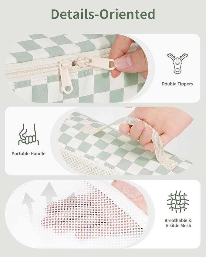 Narwey 7 Set Checkered Packing Cubes - Image 4
