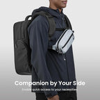 tomtoc 1.5L Sling Bag with RFID Blocking, Crossbody Bag Minimalist Chest - Image 6