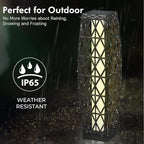 Grand patio Outdoor Solar Powered Wicker Floor Lamp Outdoor Weather-Resistant - Image 4