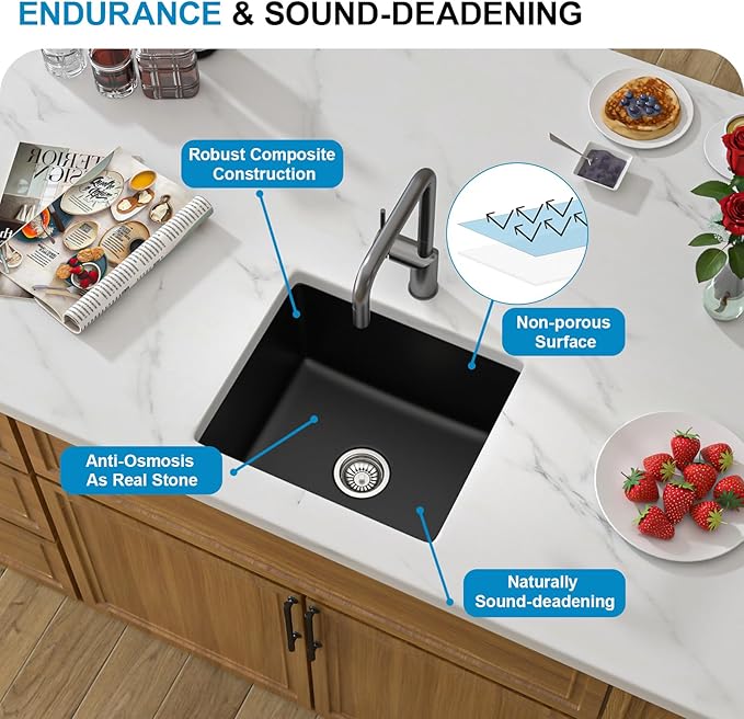 18 Granite Composite Bar Sink - Image 6