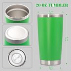 20 oz Tumbler with lid Double Wall Vacuum Insulated Tumblers Stainless Steel - Image 5