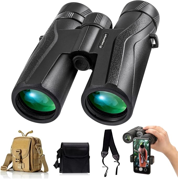 Ceagleeye10x42 Binoculars for Adults, Ipx7 Professional Waterproof and Anti-Fog by C-eagleeyeOptics