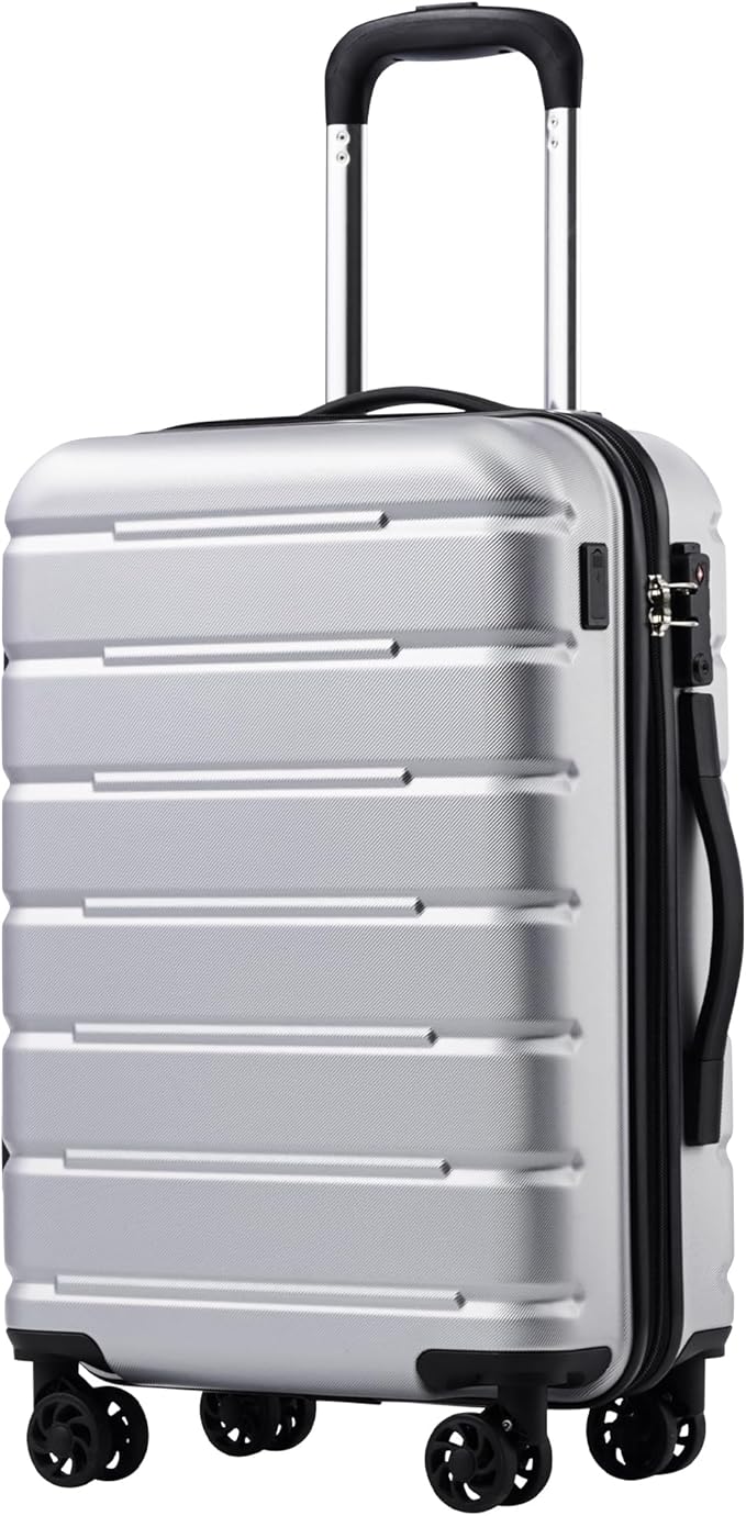 Coolife Luggage Suitcase Carry-on Spinner TSA Lock USB Port Expandable by COOLIFE