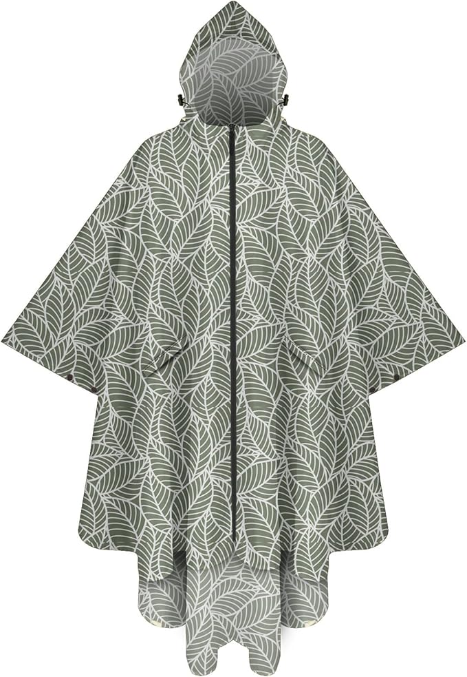PTEROMY Hooded Rain Poncho for Adult by PTEROMY
