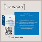 Reviva Labs Collagen Night Cream – Hydrating Face Cream for Women with Hydrolyzed Collagen and Natural Oils for Youthful, Supple Skin – Firming Moisturizer for Face & Neck Area, 2 oz