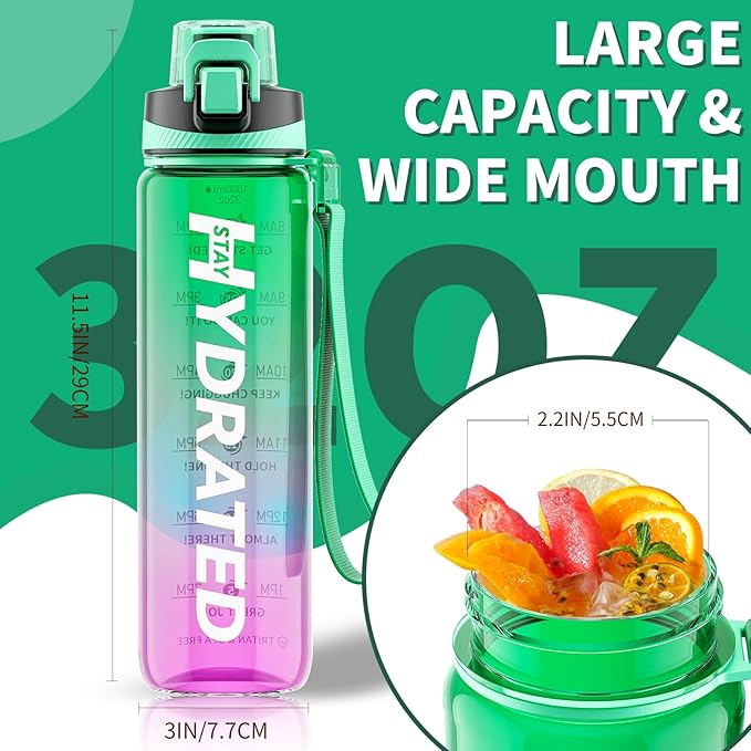 Water Bottle, 32 oz Motivational Water Bottles - Image 6