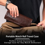 Watch Roll Travel Case: 3 Slot Watch Box Organizer - Image 5